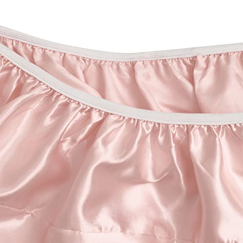 Image of SiinvdaBZX 2 Pcs Satin Bassinet Sheets for Baby Hair, Light Grey & Pink | Silk-Like Soft Bassinet Fitted Sheets for Hourglass, Oval & Rectangular Bassinet Mattress