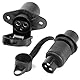 AGRISHOP Anhänger Stecker 3 Polig und Steckdose 3 Polig, Anhänger Steckdose Stecker 3Polig,12V Wasserdicht Anhänger Stecker Steckdose 3Polig Für Anhänger RV
