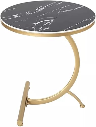 SMLJLQ - Muebles de mesa auxiliar para el hogar mesa de centro redonda para sala de estar mesita de noche pequeña mesa auxiliar para sofá color D