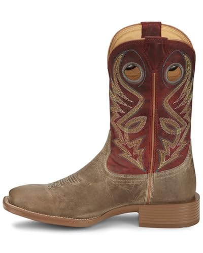 Justin Pickett 11" Western Men's Boots - Durable Leather Cowboy Footwear, Classic Style for Rodeo & Ranch, Comfortable Fit3