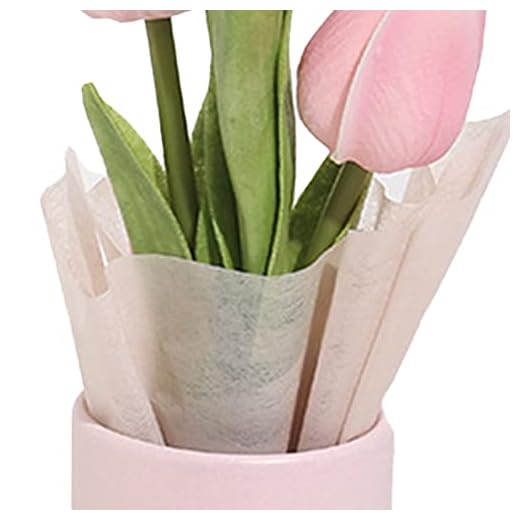 Ramo de Tulipanes de Bricolaje, Colores Vibrantes Exquisito Ramo de Tulipanes de Bricolaje Artesanía Toque Real Hermosas Flores Artificiales Ramos para Bodas Decoración del Hogar (Paquete de
