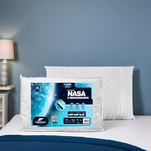 Kit 2 peças Travesseiro Nasa Up 3, para fronhas 50x70 cm, Fibrasca