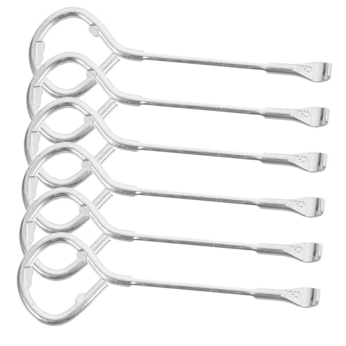 SHINEOFI 6pièces Lot de Ouvre-boîtes pour Pots De Peinture De Seaux De Colle Et Bouteilles De Bière Poignée Antidérapante