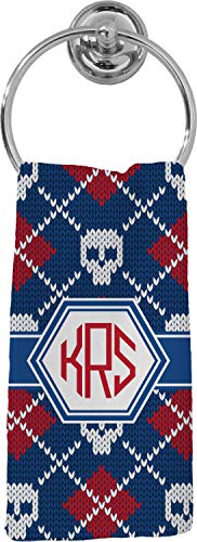 Youcustomizeit Knitted Argyle & Skulls Hand Towel - Full Print (Personalized) #TOP2