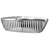 Chrome Vertical Front Hood Bumper Grill Grille ABS For 98-02 Lincoln Navigator / 2002 Blackwood