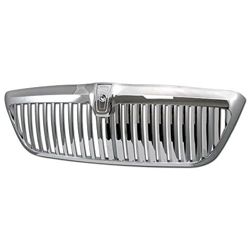 Chrome Vertical Front Hood Bumper Grill Grille Abs For 98-02 Lincoln Navigator / 2002 Blackwood #TOP24