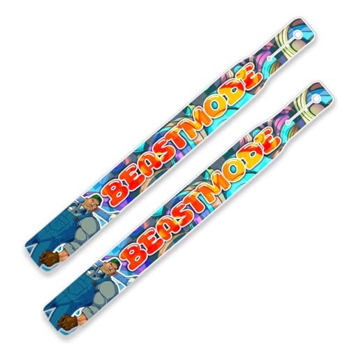 Trained Custom Flag Football Belt Set Includes 2 Pop Flag Football Flags and Belt | Durable Vinyl Flag Football Belts (BEAST MODE 2)