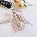 GORBUS Fashionable Ballet Shoe Keychain Charm with Pearls Ribbon Designs Lovely and Stylish Accessory Portable for Girls