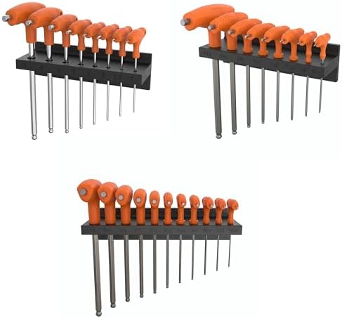 Magnetic T-Handle Hex Key Organizer for ICON, Fits SAE, Metric & Torx Sets, Holder Only, Heavy Duty Magnetic Tool Storage Rack for Garage Workshop, Tools Not Included image 4