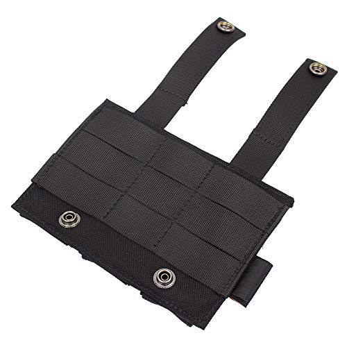 Lytharvest Open Top Triple Pistol Mag Pouch For Glock M1911 92F Magazines 40Mm Grenade, Molle Tactical Magazine Pouch (Triple-Black) #TOP7