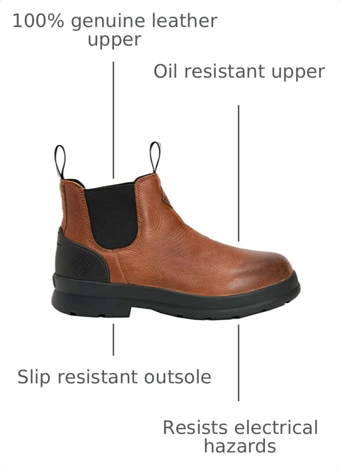 Image of MUCK Men's Chore Farm Leather Chelsea Boot