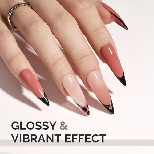 Image of MelodySusie 0.5fl oz Red Brown Gel Nail Polish, Nails Soak Off UV LED Cinnamon Red Gel Polish Gift for Women Nail Art Manicure Salon DIY Nail Design Decoration at Home-A2617