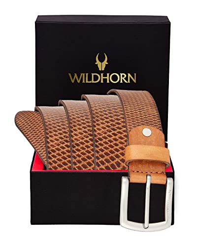 Image of WildHorn Carter Classic Leather Belt For Men