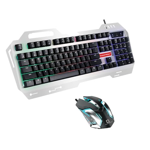 Image of QUANTRON QKB-12 Gaming Combo - RGB Keyboard & Precision Mouse Set for Enhanced Gaming Performance