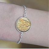  Joyería Vintage Mapa España - Abridor de botellas de España - Recuerdo de Madrid - Pulseras de viaje españolas - Joyería con mensaje positivo
