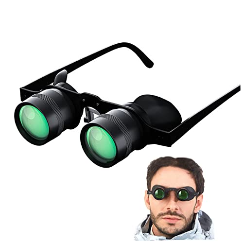 Binoculars Glasses Portable Hands Free Binoculars Telescope 10x Zoom Glasses for Outdoor Fishing Hands Free Binoculars Fishing Binoculars Fishing Telescope Glasses
