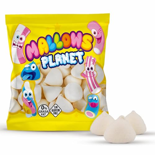 Nubes - Esponjas en Bolsa de 500 gramos - Color Blanco - Sabor Vainilla - Marshmallows - TopCandy