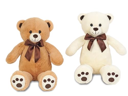 Teorema Giocattoli, Oso de Peluche Grande, 50 cm, Suave Oso Teddy Bear ecológico, muñeco Gigante, niños, bebés y Adultos, Color Aleatorio