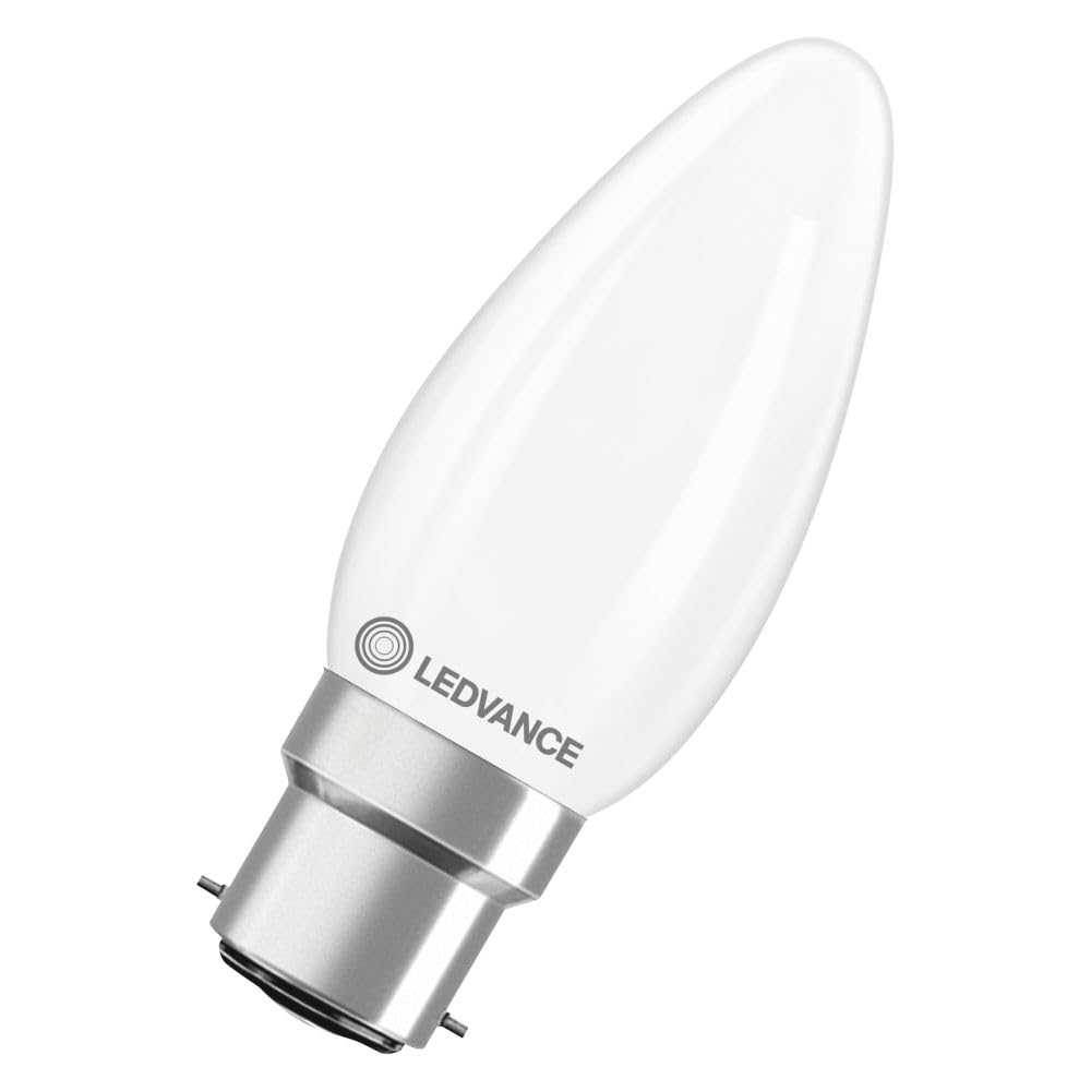 LED Filament Candle 3.4W (40W eq.) B22d 2700K Frosted Ledvance
