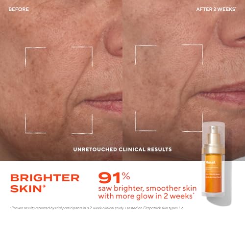 Murad Vita-C Glycolic Serum - Advanced Brightening Vitamin C and Glycolic Acid Face Serum for Improved Skin Tone and Texture - Gold-Stabilized Vitamin C for Enhanced Efficacy and Potency - 1 Fl Oz - Image 3