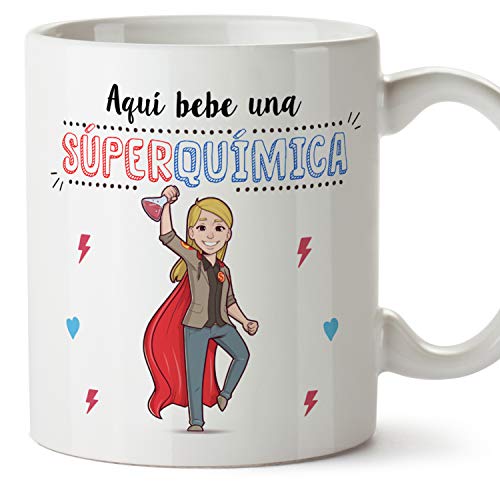 MUGFFINS Taza Química (Superhéroes() - Regalos Originales y Divertidos de Químicas