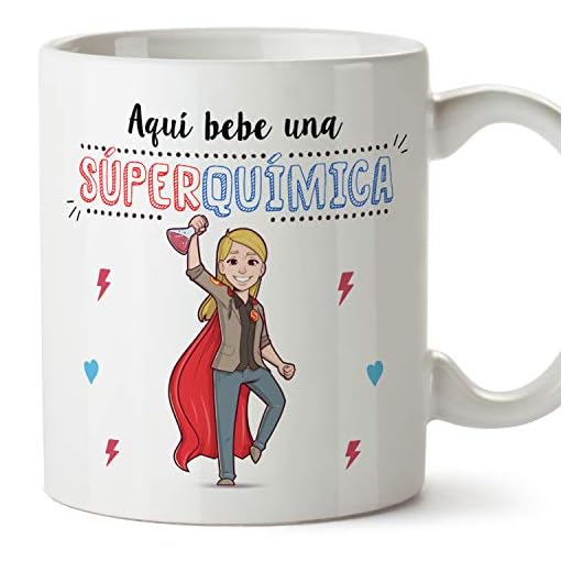 MUGFFINS Taza Química (Superhéroes() - Regalos Originales y Divertidos de Químicas