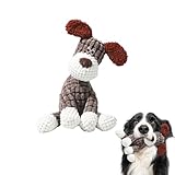 Generisch Unzerstörbares Hundespielzeug mit Lautspiel - Knisterndes Plüschtier für Hunde, Kau-Sicher & Langlebig, Beißfestes Spielzeug zum Beißen und Trösten, Bekämpft Einsamkeit