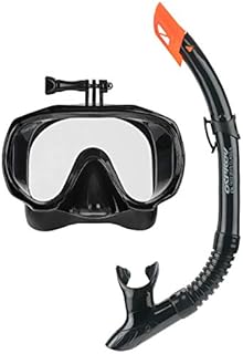 Osprey Adult Mask and Snorkel Set with Camera Mount, Panoramic Tempered