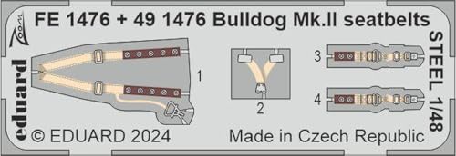 Ceintures acier réalistes Eduard FE1476 pour avion 1/48