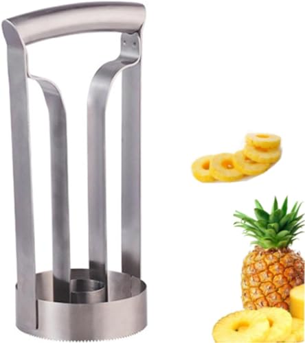 Food Grade Stainless Steel Pineapple Slicer, Pineapple Peeler Corer Slice Kitchen Tool, Cutter Pineapple Corer And Slicer Tool, Pineapple Cutter and Corer (1pcs)