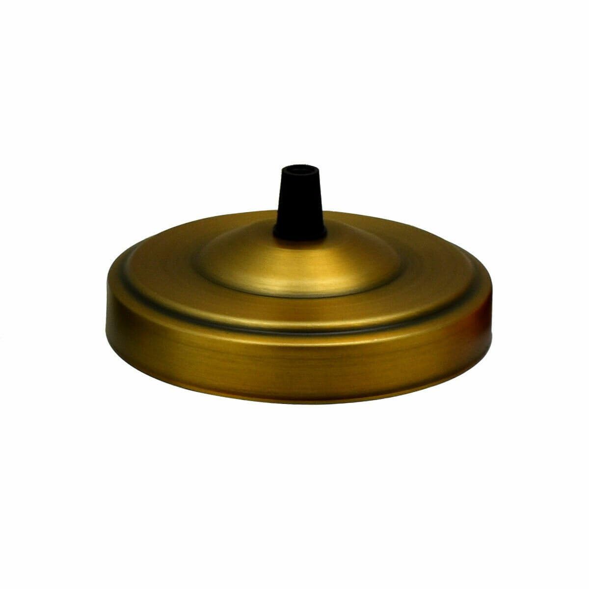 Single Outlet Antique Brass Ceiling Rose 108mm Side Fitting 22mm Height Victorian Style Pendant Light Fitting Canopy Industrial Vintage Lamp Base UK Standard Easy Fit for Home Decor Lighting โ image 1