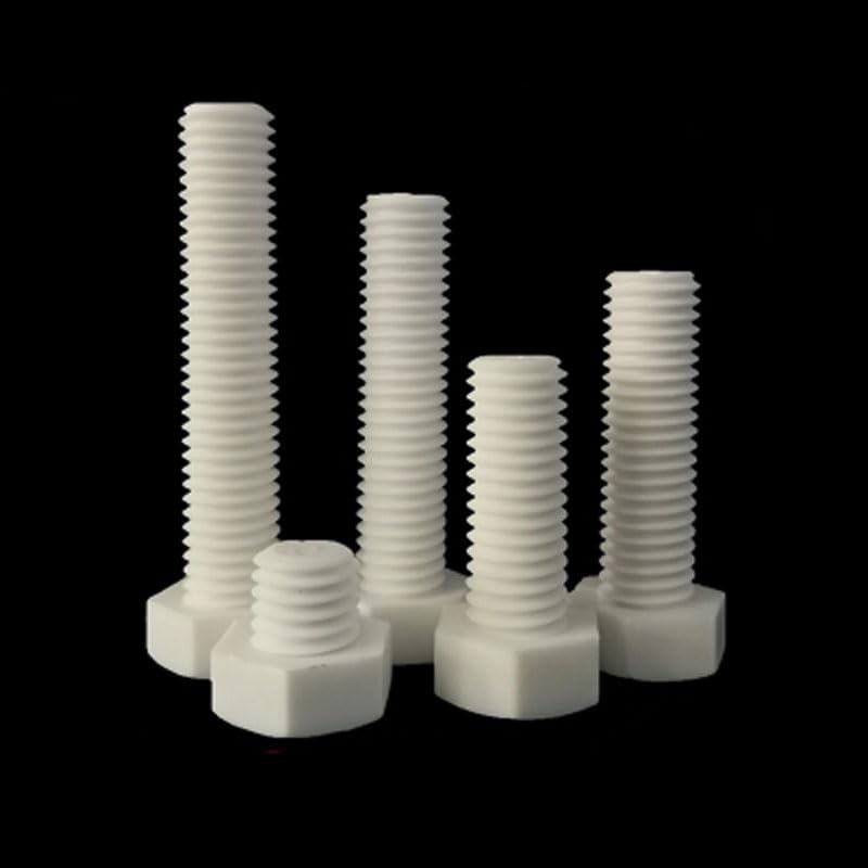 M12 External Hex Screw Polypropylene Insulation Screws Plastic Bolts 25-150mm Length - (Size: M12 x140mm(2pcs))