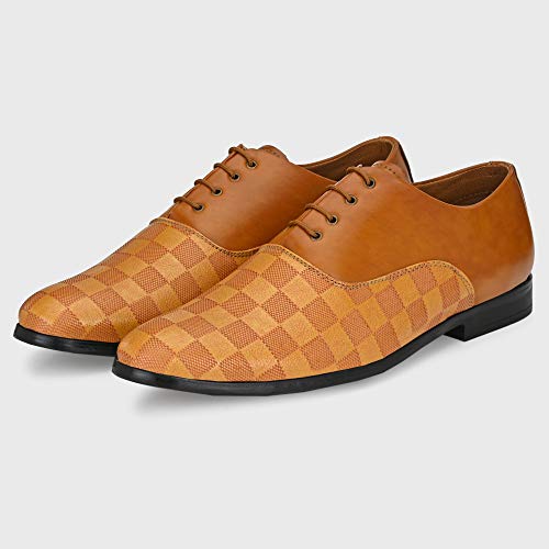 Image of Centrino Mens Formal Shoes|Elegant Lace Up Derby for Business & Casual Wear | Premium Craftsmanship for a Stylish & Sophisticated Look | Cushioned Insole for All-Day Comfort & Support (3401)