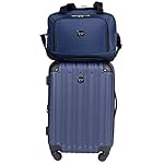 Travelers Club Midtown Hardside 4-Piece Luggage Travel Set, Navy Blue - Image 4