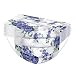 ZGJY 50PC Enfant Fleurs Pervenche imprimé Mas-ques Jetable avec Brosse Cache-Oreilles Mas-Que Bouche Visage Coton,Tissu Non Lavable,Non Réutilisable pour Cyclisme Camping Voyage Bandeau Masque Nasal