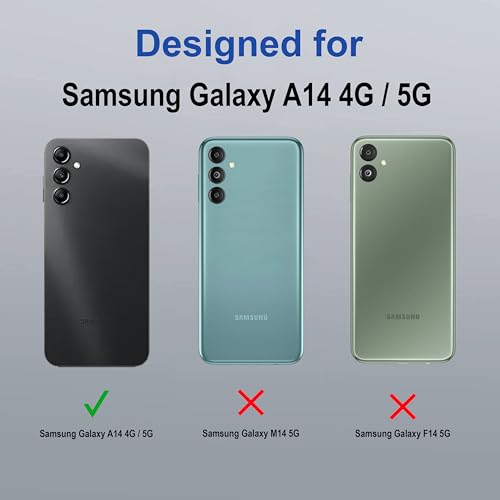 Image of Zapcase Back Case Cover for Samsung Galaxy A14 | Compatible for Samsung A14 Back Cover | Case Cover with Camera Protection | (TPU + PC | Translucent Purple)