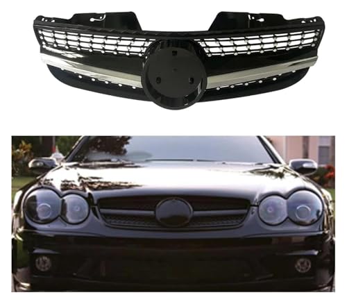 Calandre avant de véhicule Mercedes SL R230 en ABS argent rigide - 5