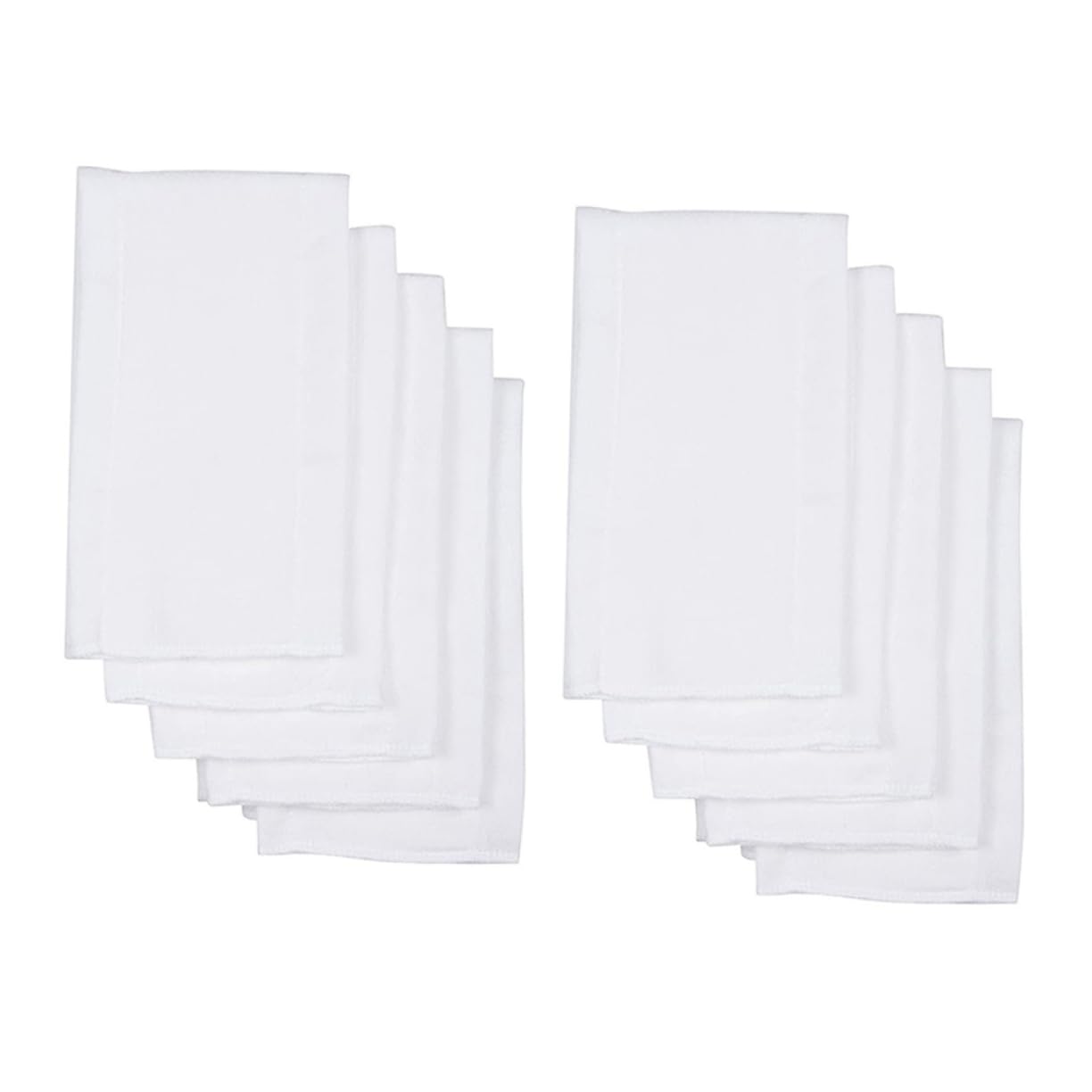 10 Pcs Cotton Diaper Inserts Newborn Cloth Diapers Soft Liners Washable Burp Cloths Reusable and Durable