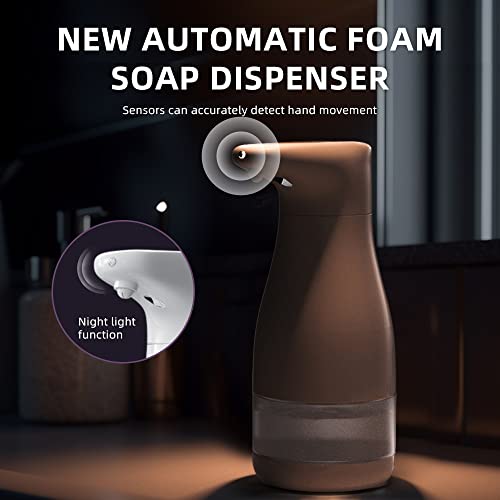 Automatic Foam Soap Dispenser/(2023 New) - 3 Volume Levels, 300Ml Large Capacity, New Sensor, Night Light, Touchless Handwashing In Bathroom, Kitchen, And Commercial Settings, Premium White #TOP1