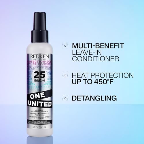 Redken E38623 One United All-In-One Leave In Conditioner | Multi-Benefit Treatment | Heat Protectant Spray For Hair thumb #1