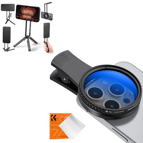 Filtre polarisant CPL 52mm avec trépied magnétique pour smartphone K&F Concept