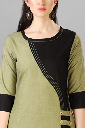 Image of EthnicJunction Women's Cotton Straight Kurta