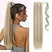 TESS Ponytail Extension Blond 60 cm, Aschblond Balayage (#16P613) Glatt Zopf Extension Pferdeschwanz Haarteil 90g Lange Haarverlängerung Zopf Pferdeschwanz Haarteil günstig Kaufen-TESS Ponytail Extension Blond 60 cm, Aschblond Balayage (#16P613) Glatt Zopf Extension Pferdeschwanz Haarteil 90g Lange Haarverlängerung Zopf