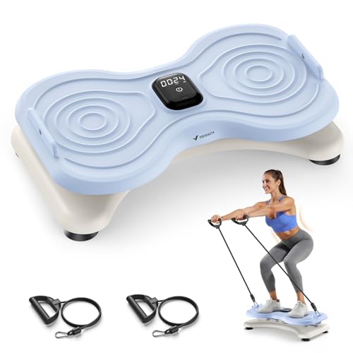MERACH Waist Twister Machine Exercise, Waist Twister Fitness Tool with Display Counter, Exercise Twist Board for Slim Waist and Belly Fat, Noiseless Home Gym Workout Equipment for Women & Men (Blue)
