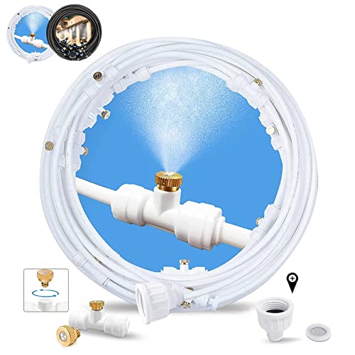 Patio Misters for Outdoor Cooling, 80ft misting hose