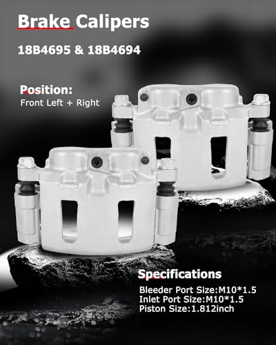 Image of cciyu 18B4695 18B4694 Front Left & Right Brake Calipers With Bracket For Chevy For Blazer /For S10,For GMC For Jimmy /For Sonoma,For Isuzu For Hombre,For Oldsmobile For Bravada