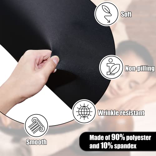 Stretchy Lash Bed Cover For Lash Extension Bed, Protective Spa Treatment Sheet Set For Lash Bed Topper Or Massage Bed (Black) #TOP1