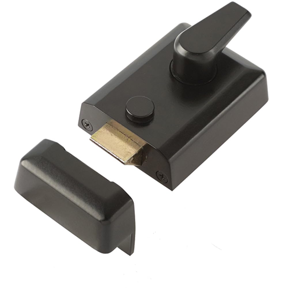 Loops Black Durable 90Mm Standard Night Latches For Secure Home Access - Bolt Latch