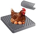 Kaipeia Chicken Nesting Pads for Chicken Coop, Washable Laying Pads for Nesting Box, Reusable Hen Nesting Box Pads for Coop Bedding, Soft Silicone Material, Easy to Clean, 12" x 12", Grey, 3 Pack