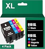 Nyrvexa 910XL 910 - Paquete combinado de cartuchos de tinta de repuesto para impresora 8020 910 XL 910XL multipaquete...